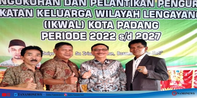 Hendrajoni Apresiasi Pengukuhan IKWAL Kota Padang periode 2022-2027