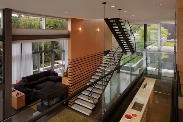 Desain Interior Tangga Unik Rumah Modern Minimalis | Model Denah Rumah ...