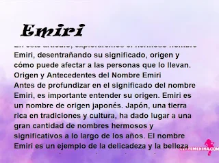 significado del nombre Emiri