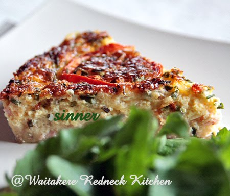 Crustless Salmon Quiche