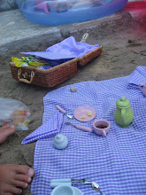 Piknikk på varm sand i Porec.