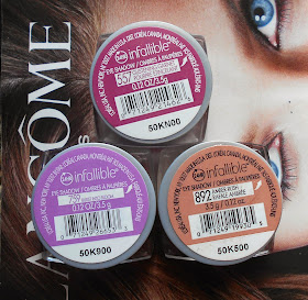 L'Oreal Infallible 24 HR Eye Shadows