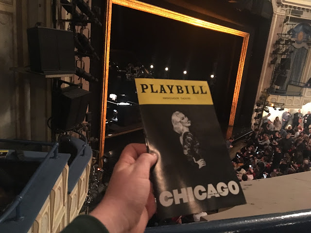 Chicago Playbill In Front of Stage Broadway