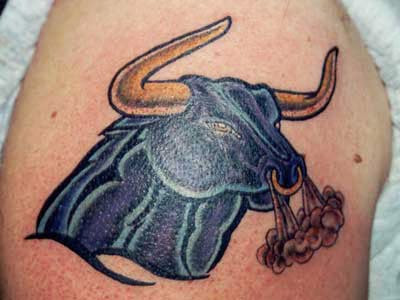 Bull Taurus Zodiac Tattoos