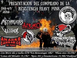 Presentación del compilado de la resistencia heavy punk (2019)