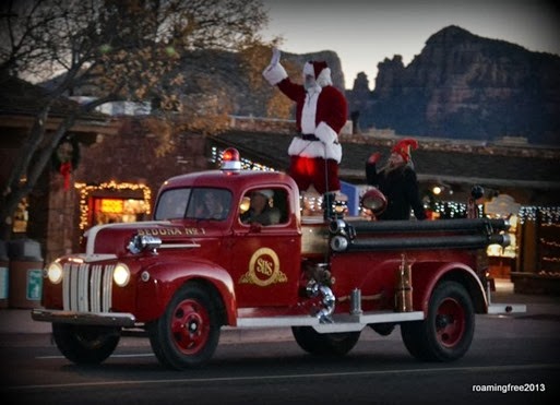 Santa arrives in Sedona!