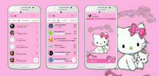 Cute Hello Kitty Theme For GBWhatsApp By Leidhe