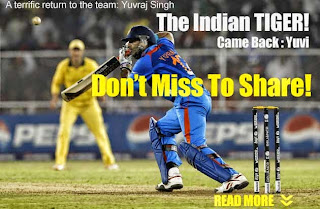 A terrific return to the team: Yuvraj Singh
