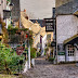 Aldeia Clovelly - vilarejo privado em Devon, Inglaterra