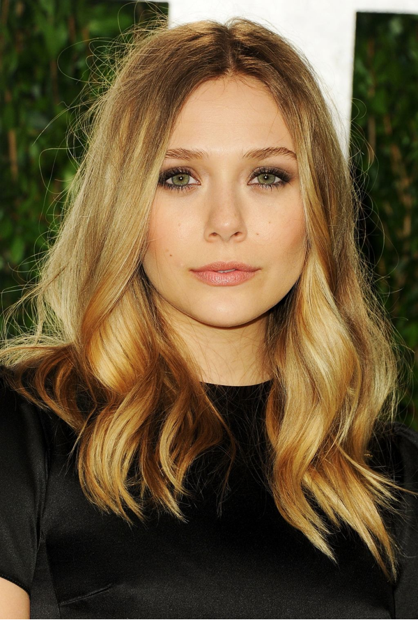 Elizabeth Olsen at the Vanity Fair Oscars party