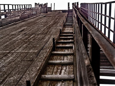 Rampa de saltos de esquí abandonada Ski jumping ramp abandoned