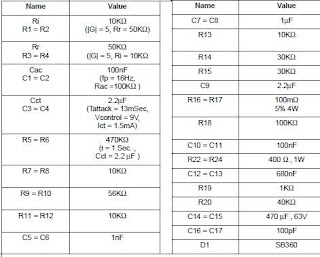 STA575 200 watt stereo power audio amplifier circuit and explanation 