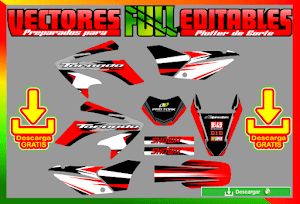 DISEÑO DE HONDA TORNADO XR250 CORTE EN PLOTTER