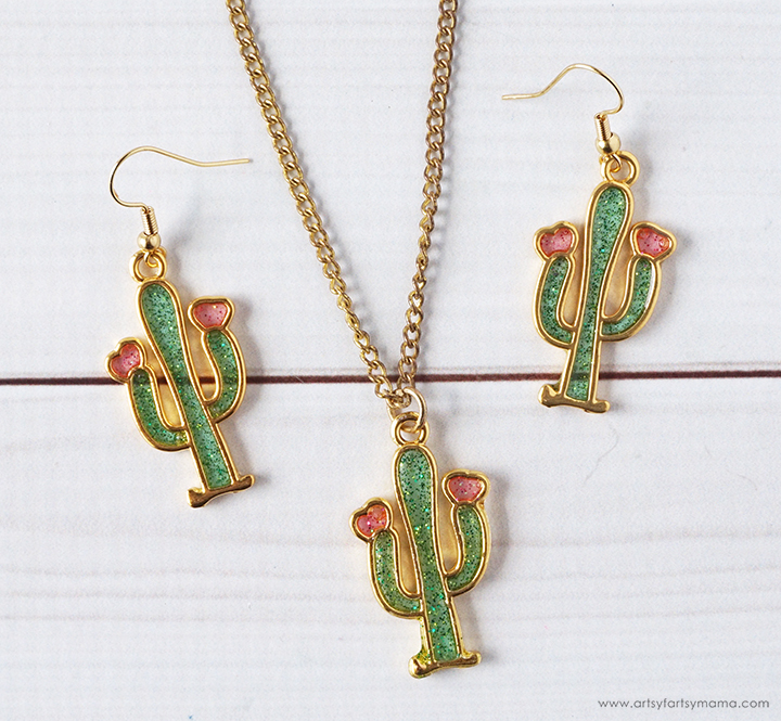 DIY Resin Cactus Charms