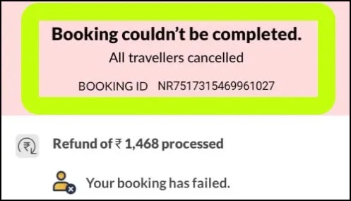 Fix Paytm Booking Couldn't Be Completed. All Travellers Cancelled Problem Solved