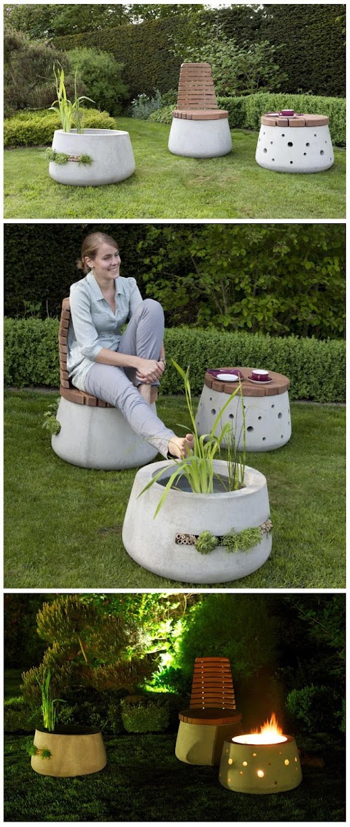 Beautiful Concrete Garden Furniture