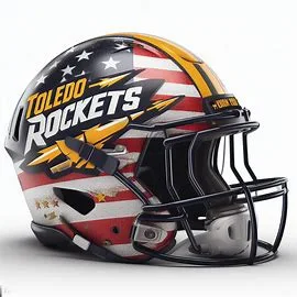 Toledo Rockets Patriotic Concept Helmet