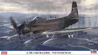 Hasegawa 1/72 A-1H/J SKYRAIDER 'VIETNAM WAR' (02199) English Color Guide & Paint Conversion Chart