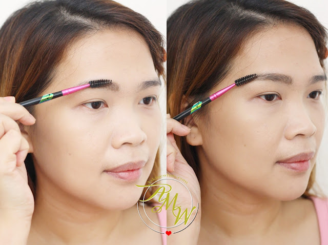 a photo of how to fix untamed brows using Eyebrow Pencil