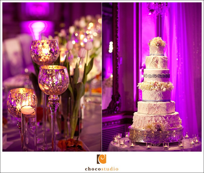 A DressInspired Wedding Cake at the Fairmont San Francisco