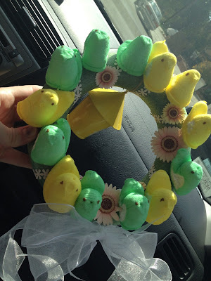 Peeps Easter Wreath