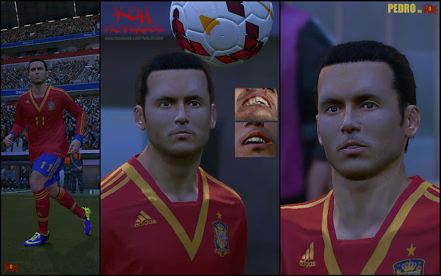 PES 2014 PEDRO Rodríguez Face by K0H