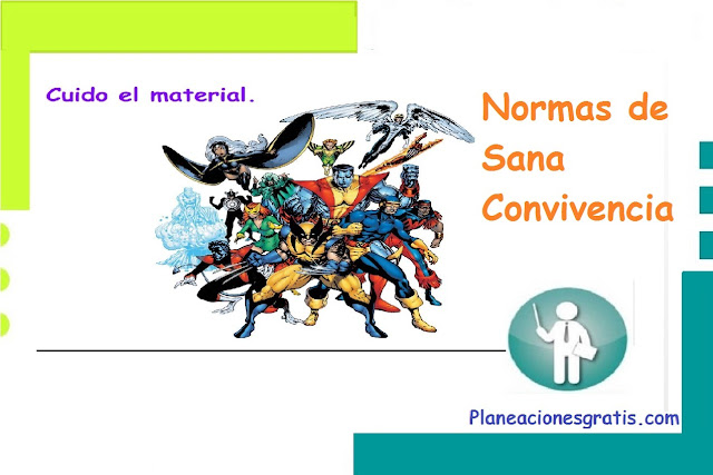 Normas de Sana Convivencia de Super Héroes PDF