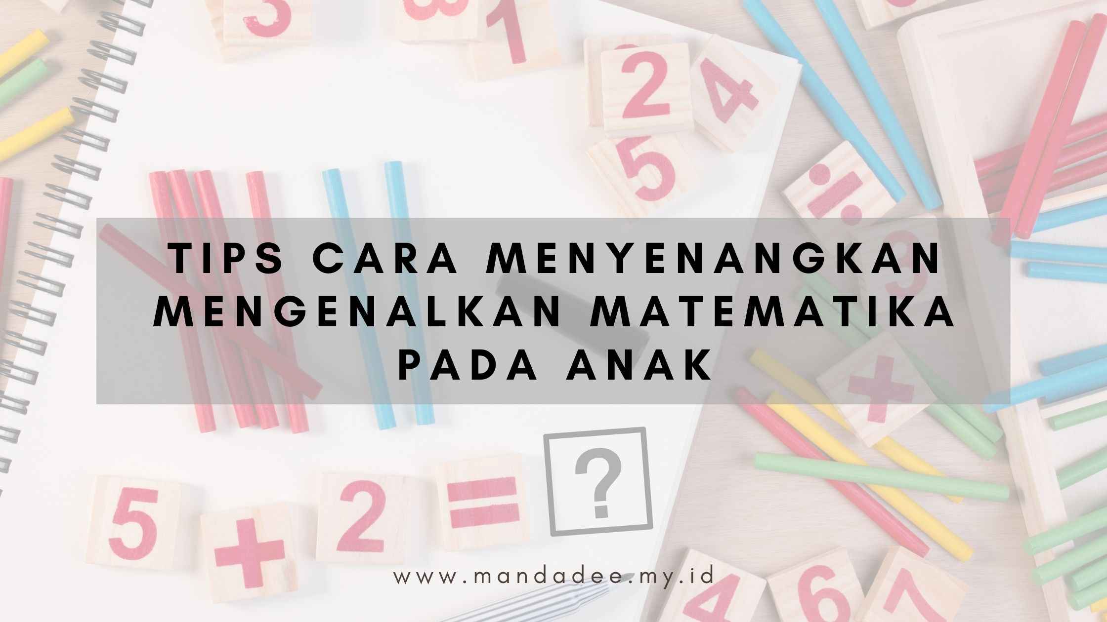 cara mengenalkan matematika