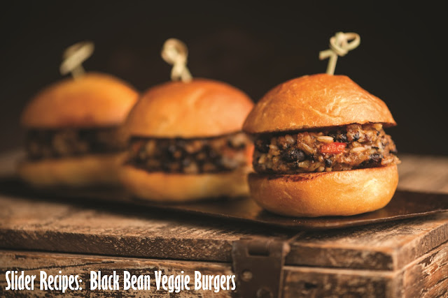 Slider Recipes: Black Bean Veggie Burgers