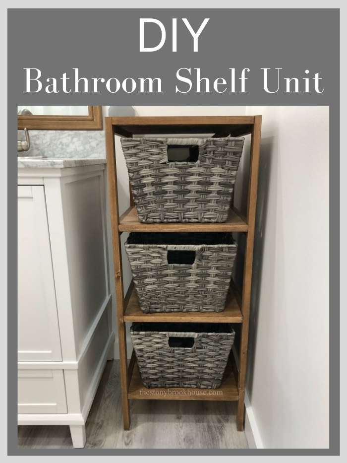 DIY Bathroom Shelf Unit