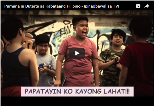 Pamana ni Duterte sa Kabataang Pilipino - Ipinagbawal sa TV!