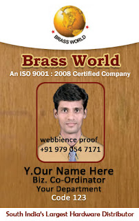 Vertical Identity Card - Employee Identity Card