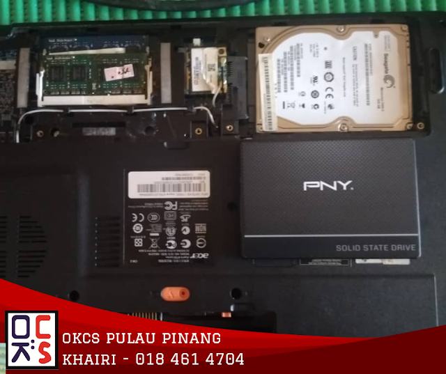 SOLVED : KEDAI REPAIR LAPTOP BAYAN BARU | TUKAR SSD PNY 240 GB LAPTOP ACER 4750