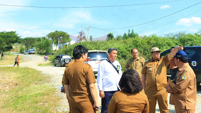 Bupati Samosir dan Ketua PN Balige Tinjau Rencana Lokasi Pembangunan PN Samosir 