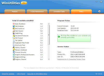 Download WinUtilities Professional Edition 11.0 Multilanguage Including Key