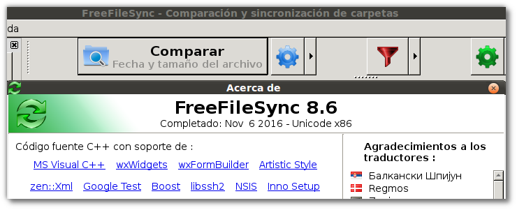 Cómo instalar FreeFileSync 8.6 en Ubuntu 16.04 de 32 bits