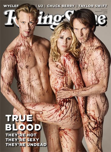 If you watch True Blood there really isn't much on the latest cover of 