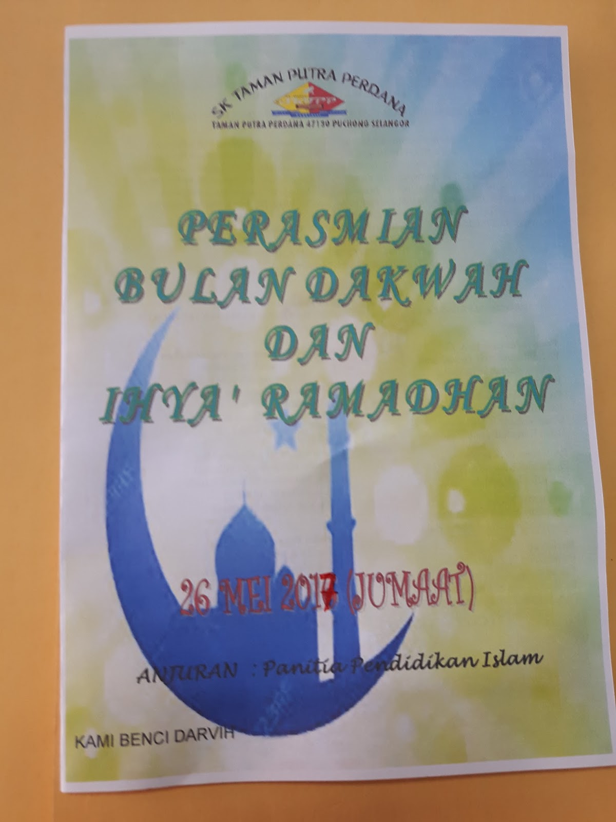 PPDa SK Taman Putra Perdana: Buku Program 2017