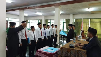  Panwascam Pacet Resmi Lantik 7 Pengawas Kelurahan Desa 