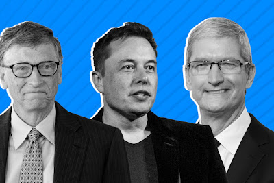 Bill Gates, Elon Musk, Tim Cook