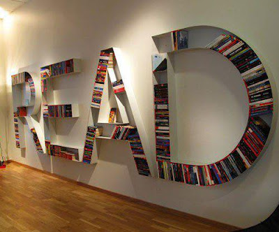 READ design of wall book rack