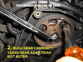 DIY. Ganti seal Camshaft Blazer karena oli rembes dari om Simon.