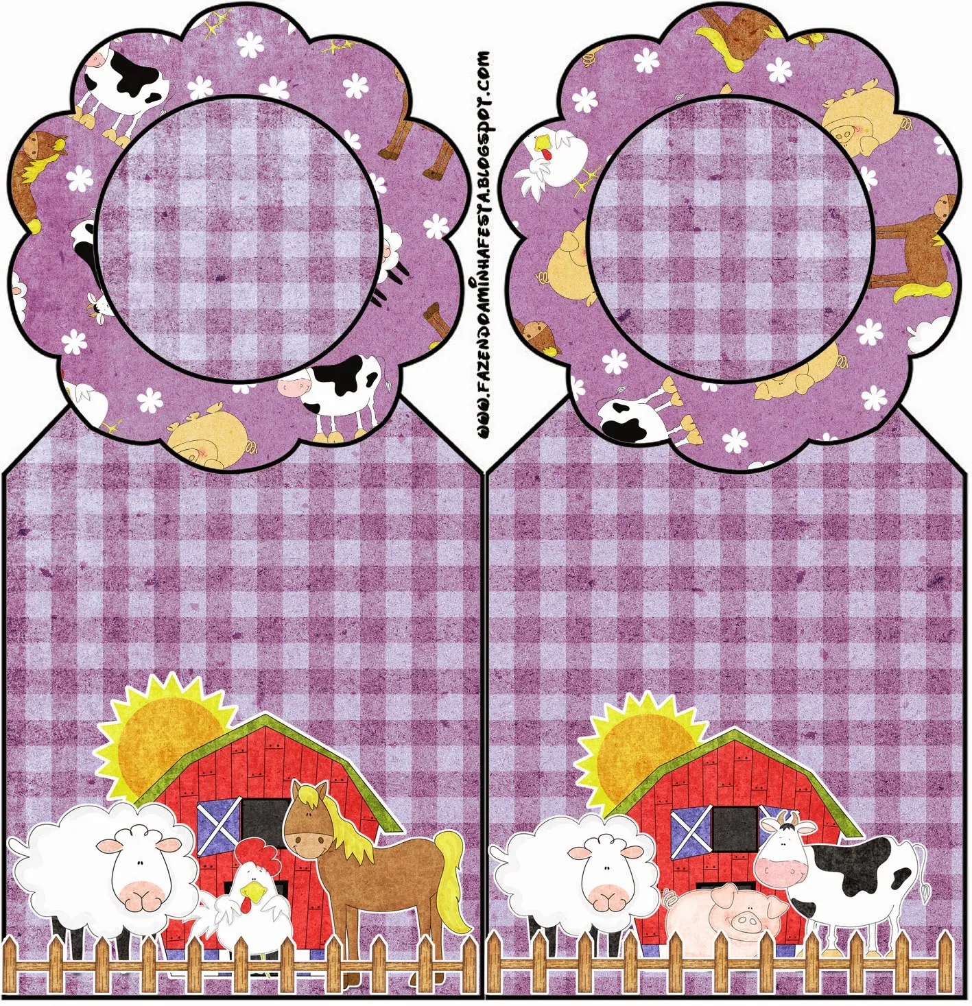 The Farm in Purple: Free Party Printables