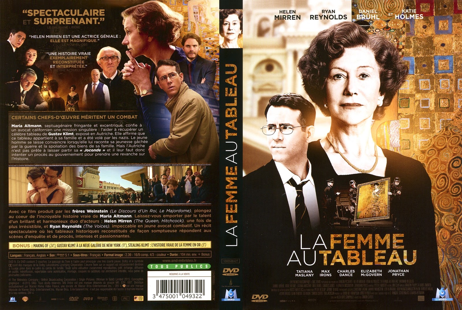 JAQUETTE DVD jaquette dvd La Femme au Tableau 