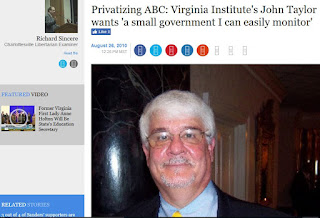 John Taylor Virginia Institute of Public Policy ABC privatization liquor law alcohol regulation