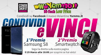 Logo Vinci gratis Damsung Galaxy S8, Smartwath e Cover personalizzate con Yammo