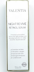 Valentia Night Revive Retinol Serum