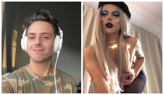 Site revela suposto instagram secreto do filho da cantora Eyshila vestido de Drag Queen e dispara: “Supostamente Gay”