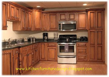 Modern cherry kitchen cabinets