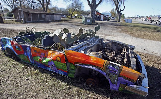 88 Oldsmobile Garden Art Car